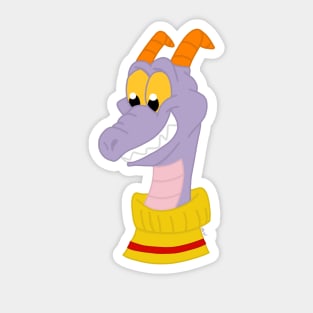 Smiling F1gment Purple Dragon Sticker